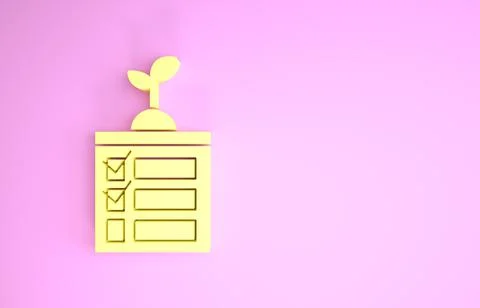 Yellow Smart farming technology - timer farm automation system in app icon is Stock Illustration