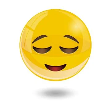 Yellow smiley emoticons, emoji, vector illustration. Stock Illustration