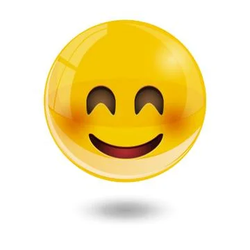 Yellow smiley emoticons, emoji, vector illustration. Illustrazione stock