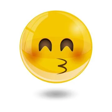Yellow smiley emoticons, emoji, vector illustration. Stock Illustration