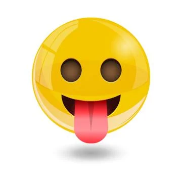 Yellow smiley emoticons, emoji, vector illustration. Stock Illustration