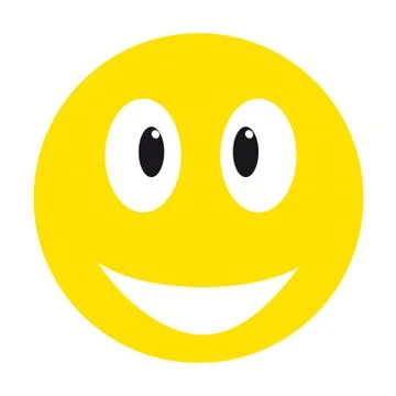 Yellow smiley face 库存插图
