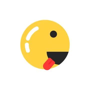 Yellow smiley icon like runner Stock Illustration