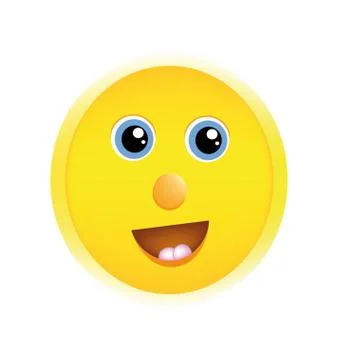 Yellow smiley Stock Illustration