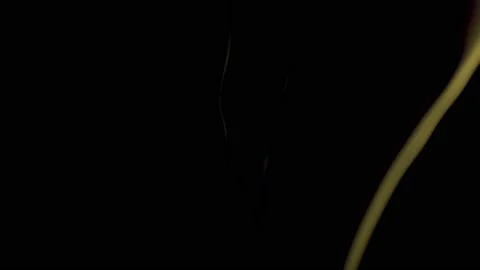Yellow smoke on black background Stock Footage 172450272