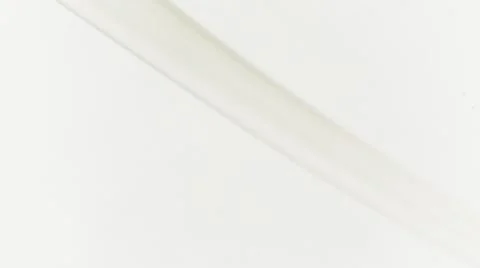 Yellow smoke line on white background Stock Footage 65221922