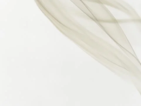 Yellow smoke line on white background Video stock 65221936