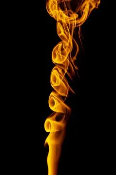 Yellow smoke Stock Photos