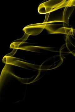 Yellow smoke Stock Photos