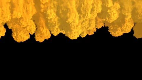 Yellow Smoke Transition Stock Footage 100535547
