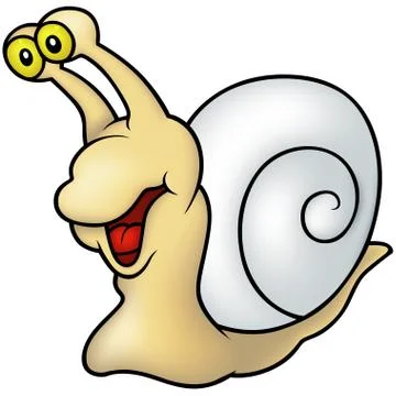 Yellow Snail Stock Illustration