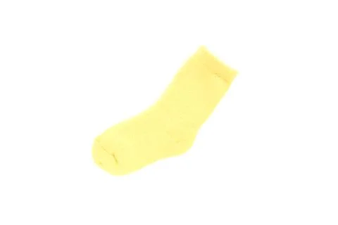 Yellow sock on isolated Stock Photos