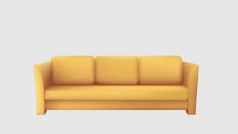 Yellow sofa Stock Footage 241945990