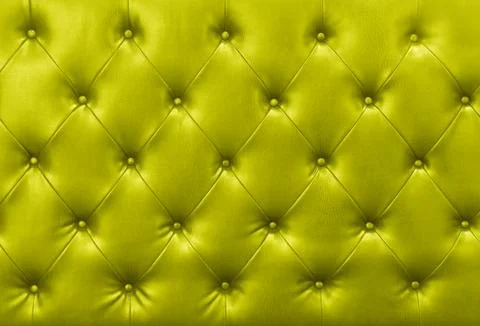Yellow sofa leather background Stock Photos
