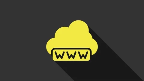 Yellow Software, web development, programming concept icon isolated on grey Stock Footage 155481247