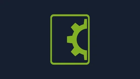 Yellow Software, web development, programming concept icon isolated on blue Stock Footage 232077487