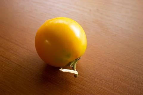 The yellow sour eggplant placed Stock Photos