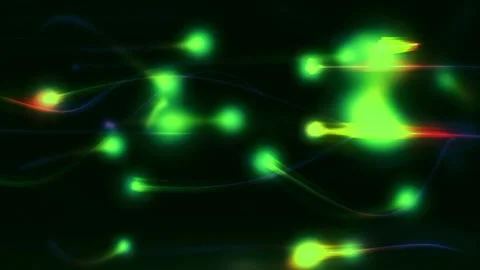 Yellow Sparkling Particles Animation Background  Stock Footage 240540262