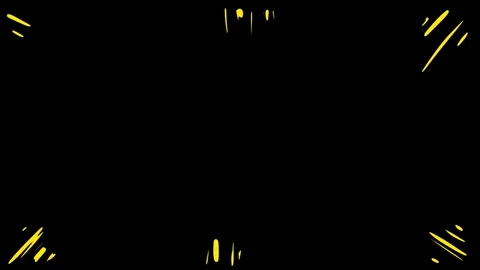 Yellow sparks explode and fly across a black background. Stock animation of Video stock 334667846