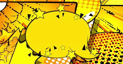 Yellow Speech Bubble Background Stock Footage 169983430