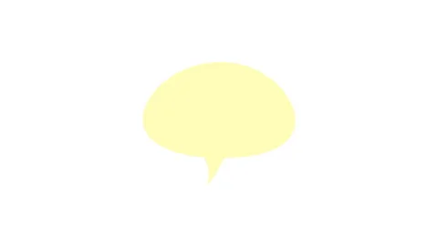 Yellow speech bubble Stock Footage 243422481