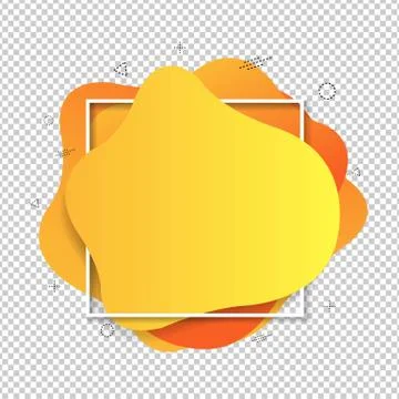 Yellow Speech Bubble Isolated Transparent Background Stock Illustration