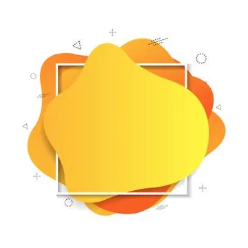 Yellow Speech Bubble Isolated White Background Stock Illustration