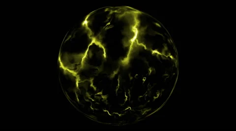 Yellow sphere abstract Видео 53092788