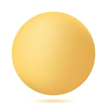 Yellow sphere Stock Illustration