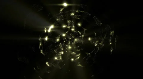 Yellow spherical abstract 스톡 동영상 53088934