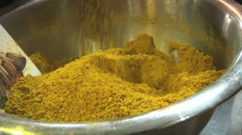 Yellow Spices Stock Footage 10966033