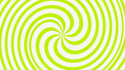 Yellow spiral background, hypnosis effect, Optical illusion tunnel swirl twirl 库存影片 296287414