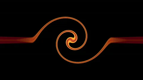 Yellow Spiral Motion Stock Footage 741594