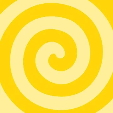 Yellow Spiral Swirl Pattern Stock Illustration