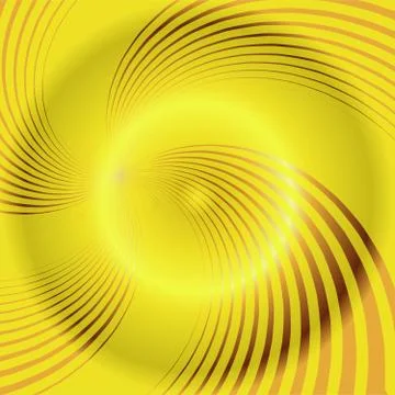 Yellow spiral background Stock Illustration