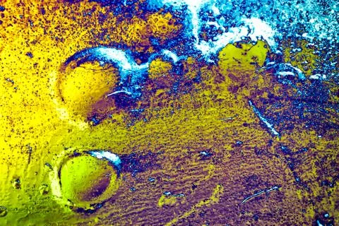 Yellow splash. Stock Photos