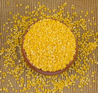 Yellow Split Dal Stock Photos
