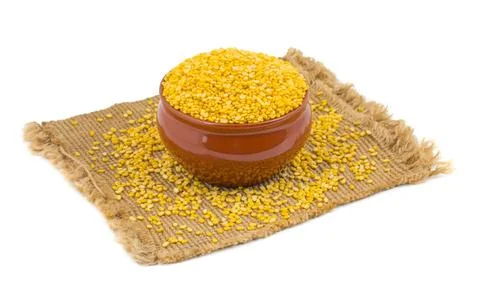 Yellow Split Dal Stock Photos