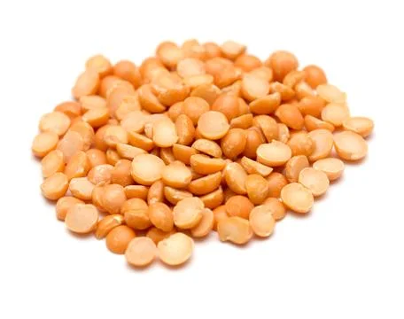 Yellow split peas Stock Photos