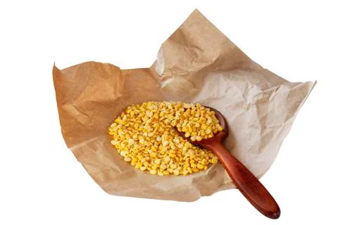 Yellow split peas Stock Photos