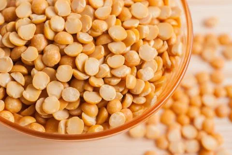 Yellow Split Peas Stock Photos