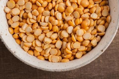 Yellow Split Peas Stock Photos