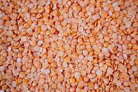 Yellow split peas texture, plant-based protein background Stock Photos