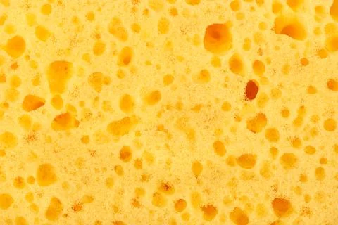 Yellow sponge closeup Stock Photos