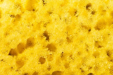 Yellow sponge macro background abstraction texture 스톡 사진
