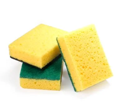 Yellow sponges Stock Photos