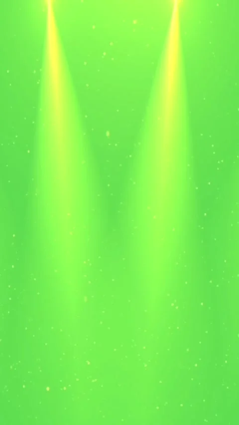 Yellow Spotlight Beams Green Screen Vertical Stock-Footage 344766215