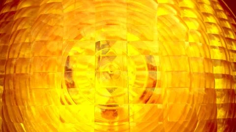 Yellow spotlight traffic light as background Stock Illustration