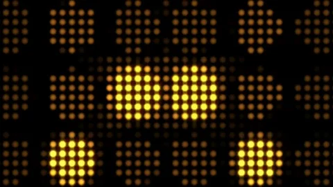 Yellow Spotlight VJ Loops Stock Footage 74234589