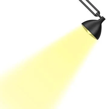 Yellow spotlights vector Stock Illustration